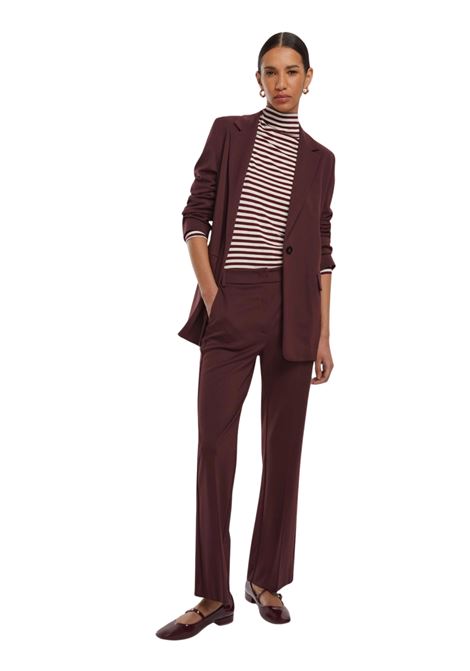 Pantalone dritto in jersey - BORDEAUX Emme Marella | FLARE002